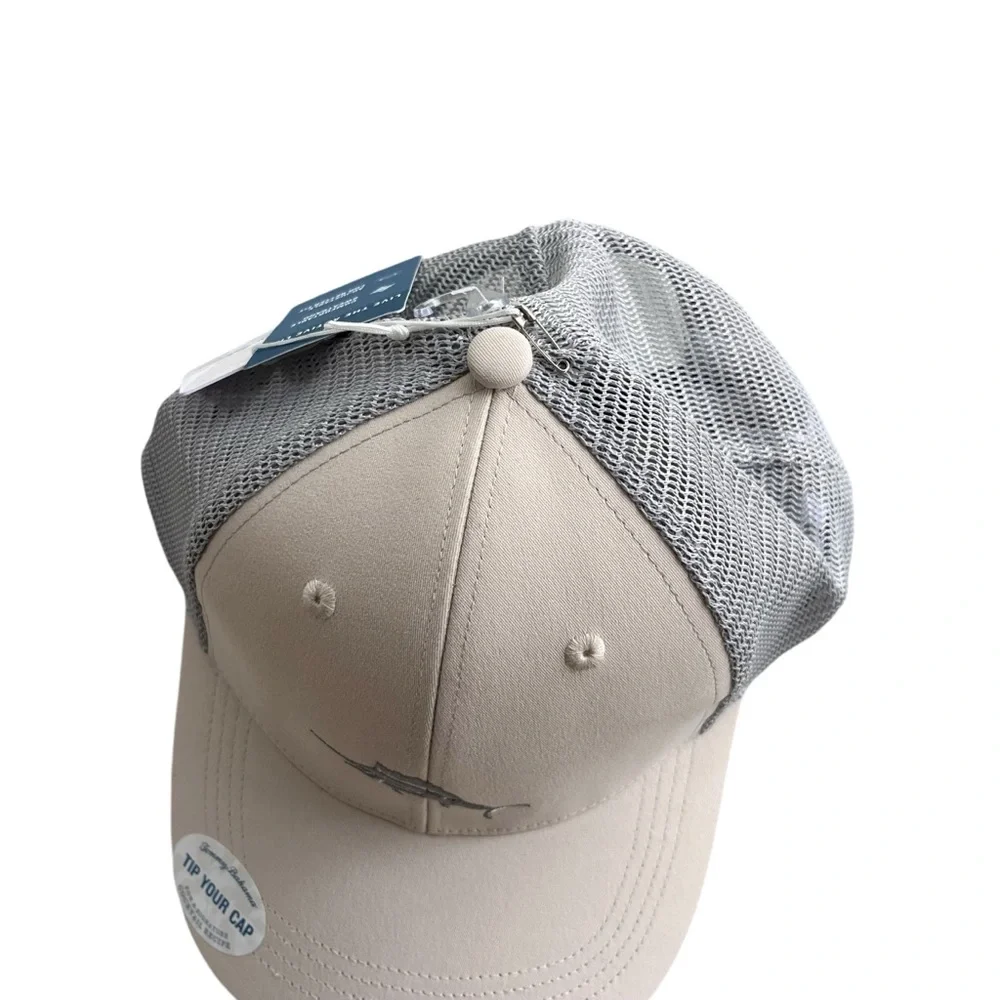 Tommy Bahama Men’s One Size, Cream Gray Marlin Adjustable Snap Back Baseball Hat - Picture 6 of 16
